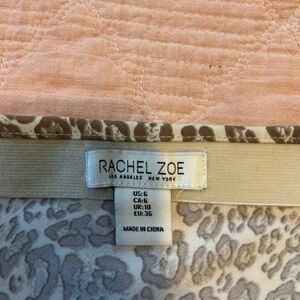 Rachel Zoe Neutral Leopard-Print Midi Skirt in Beige and Light Brown